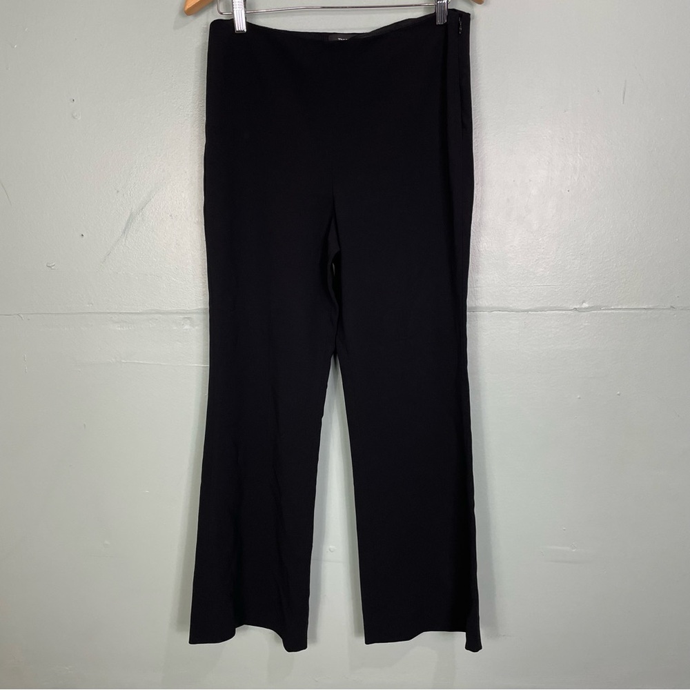 Theory Demitria Crepe Pant Black Womens Size 10